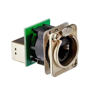 NEUTRIK NE8FDP etherCON鍍鎳專業RJ45網路D型機箱/面板插座【音響世界】