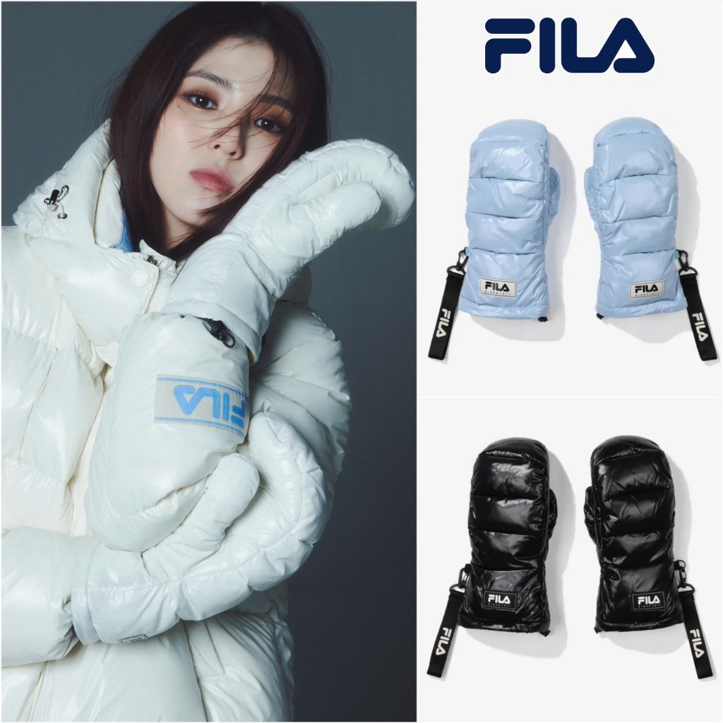 韓國 FILA 23FW 韓韶禧代言 男女款 Milano 亮面滑雪手套  保暖手套