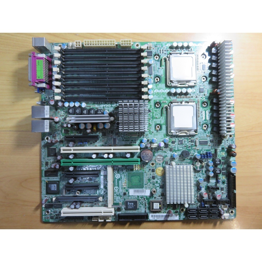 A.P5/S771主機板-技嘉 GA-7BESH-RH 771 曙光伺服器 雙路工作站 RAID Xeon直購價3450