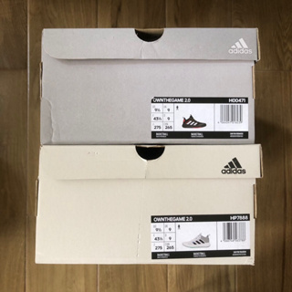ADIDAS OWNTHEGAME 2.0 黑 白 鞋盒