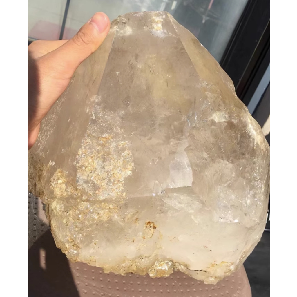 13kg天然白水晶標本骨幹原石擺件 一物一圖水晶寶石