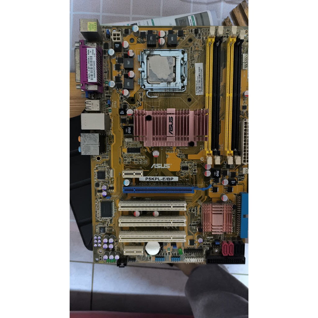 ASUS 華碩 P5KPL-E/BP E2180 G31 主機板+CPU DDR2 775 4插槽 良品 附擋板