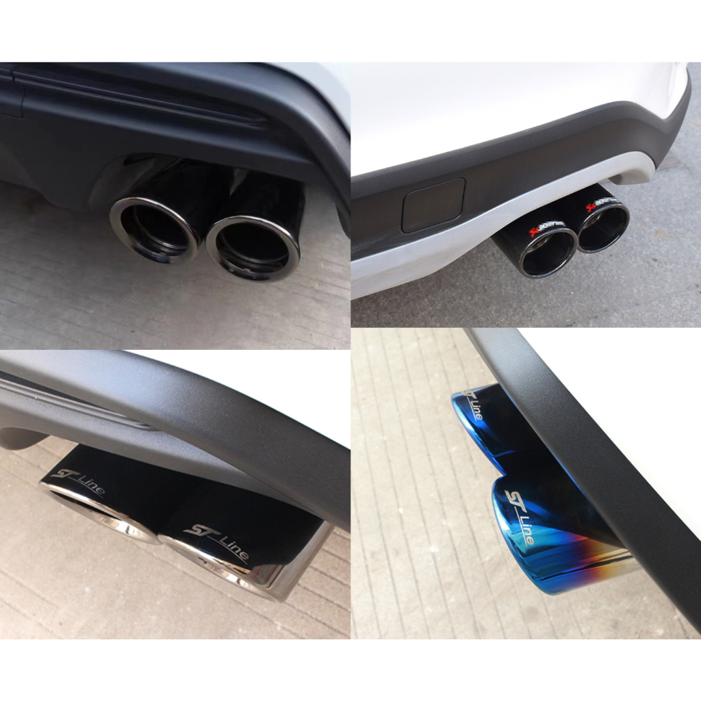 福特 FORD MK4 FOCUS 尾飾管 FOCUS 排氣管 裝飾尾管 黑鈦款 鈦藍款 天蠍碳纖