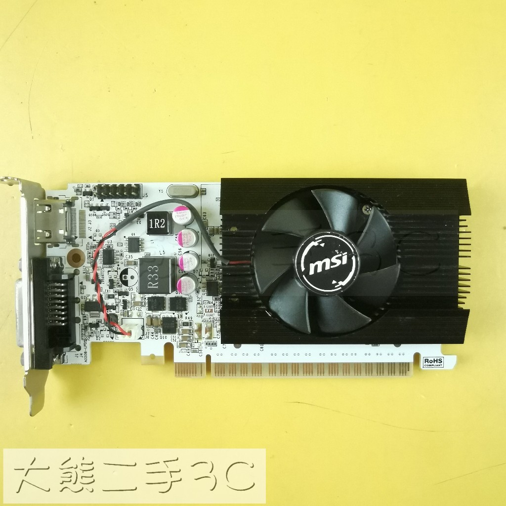 顯示卡 MSI N730K-2GD5LP/OC GT730 2G DDR5 64bit (686-1)【大熊二手3C】