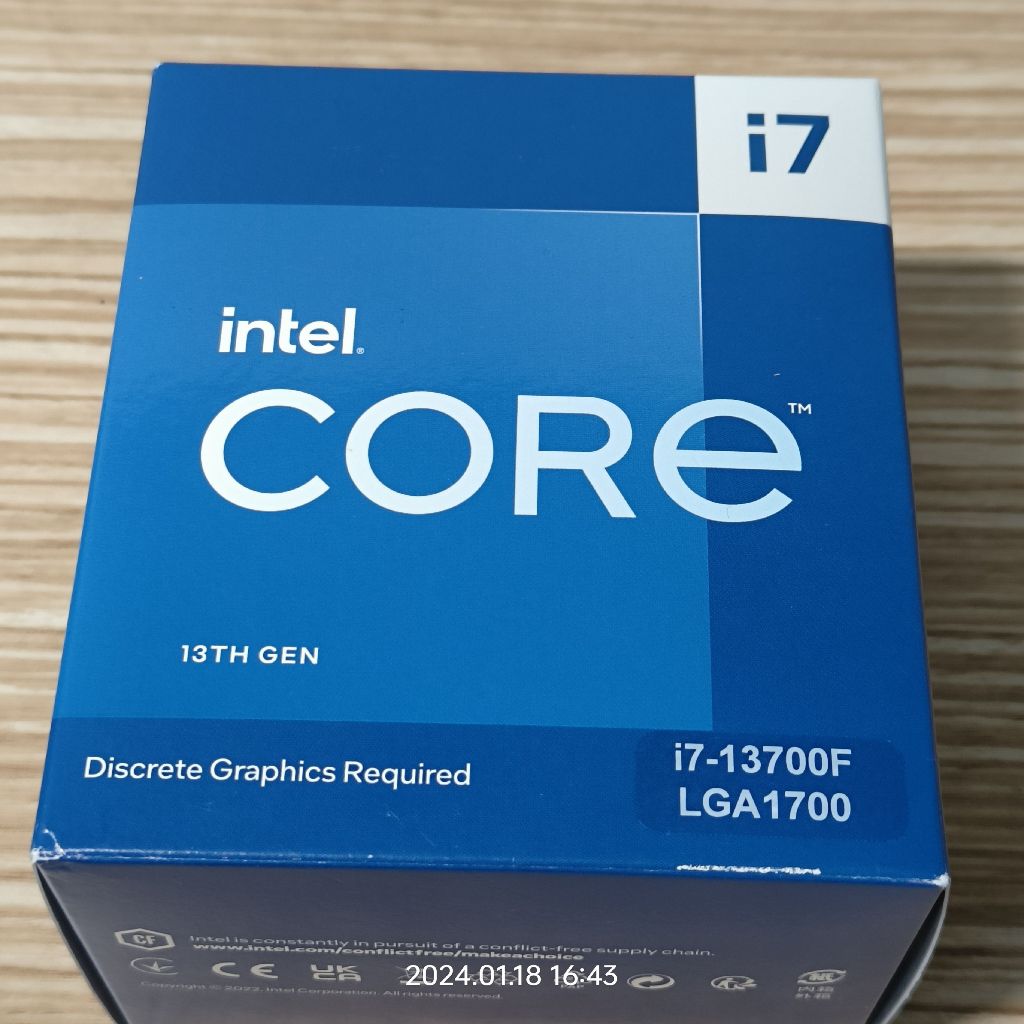 買家預訂中! 非約定勿下標! Intel 英特爾 第13代 Core i7-13700F 十六核心 中央處理器《無內顯》