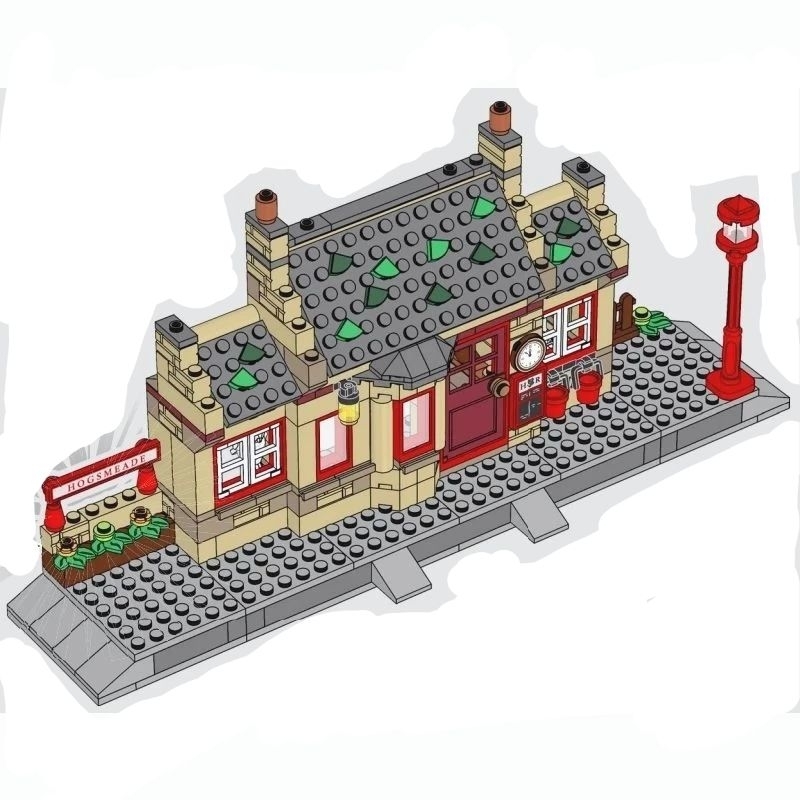 樂高 Lego 76423 哈利波特 Hogsmeade Station（拆賣 活米村車站+路標（圖二）