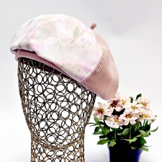 【HiGh MaLi】透紗漸層美妙花語系-恰迷charming粉貝蕾帽/畫家帽
