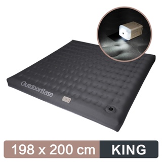 早點名｜新品 OutdoorBase 歡樂時光頂級電動充氣床墊 KING OB24059 露營床 露營睡墊 自動充氣床