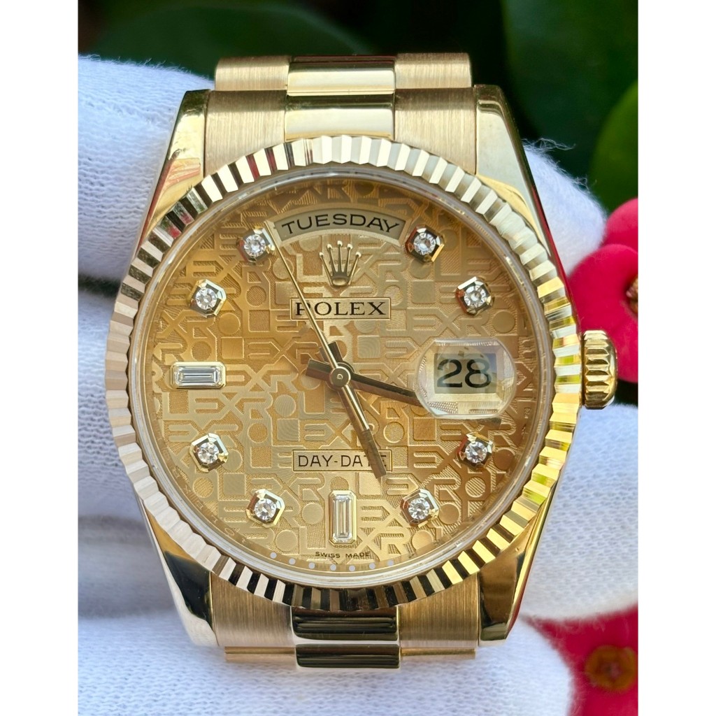 勞力士 ROLEX 型號118238 電腦面 錶徑36mm 自動上鍊機芯3155  保卡2012/JUNE $74.3萬