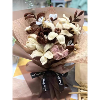 臺灣現貨🌸DIY扭扭棒永生花材料包 美拉德風 復古 玫瑰花束 閨蜜生日禮物 生日禮物 情人節禮物 母親節禮物 閨蜜
