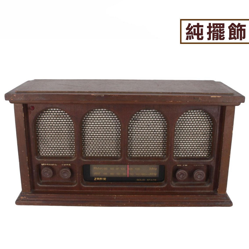 金卡價1584 宅配 二手 早期古董木製收音機擺飾 無聲 約41x16x22cm 630100001340 04