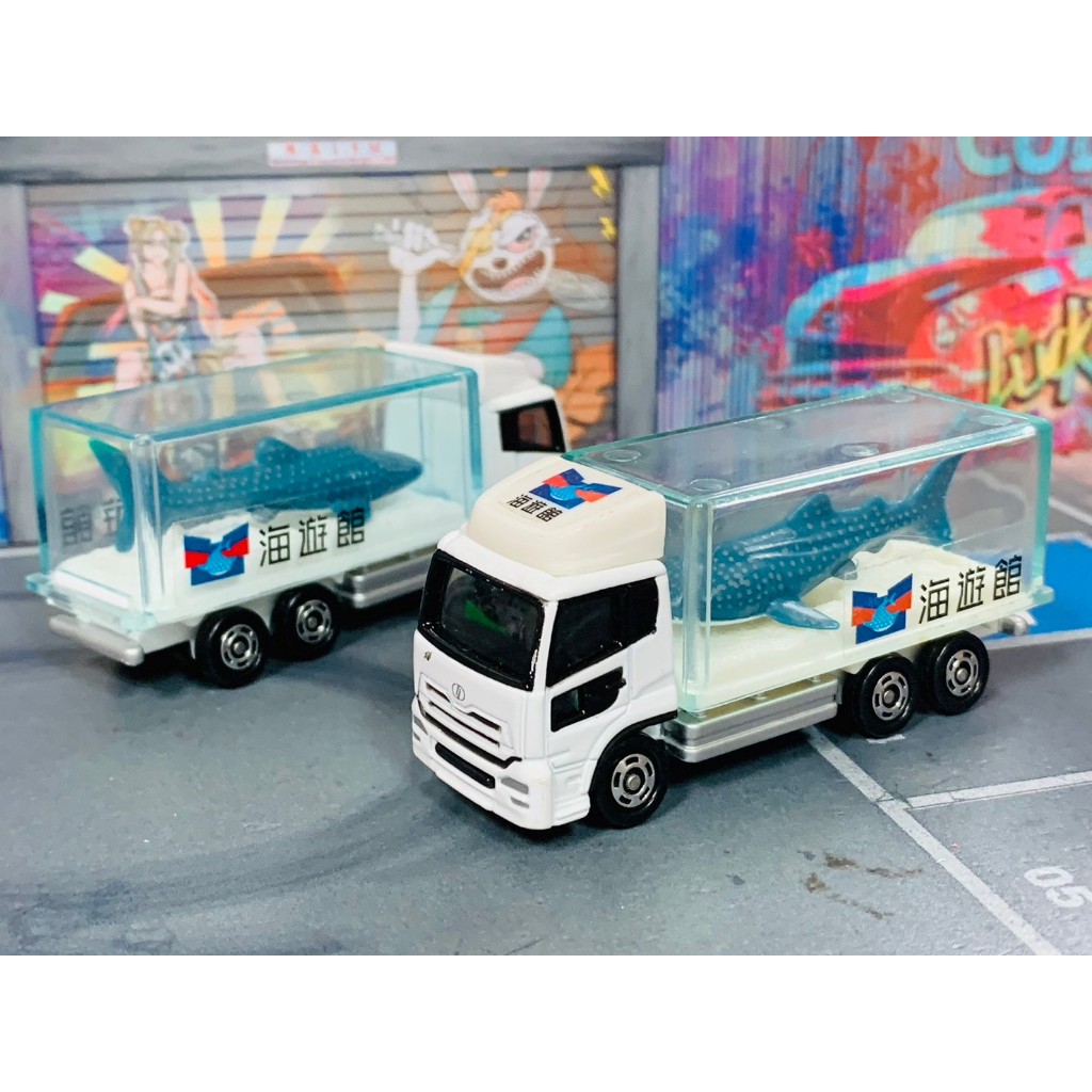 ★TOMICA-A03-無盒二手-海遊館鯊魚載運車