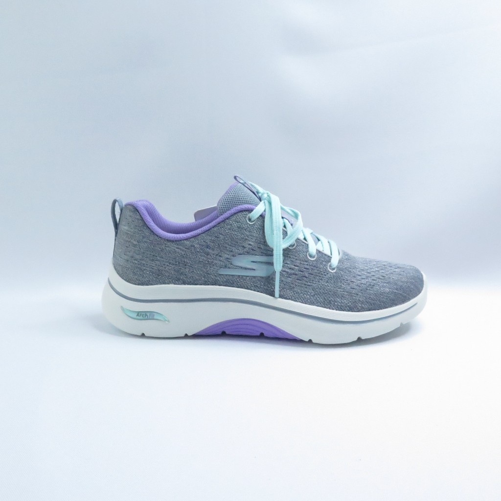 Skechers 125311GYLV 女 健走鞋 GO WALK Arch Fit 2.0 灰【iSport愛運動】