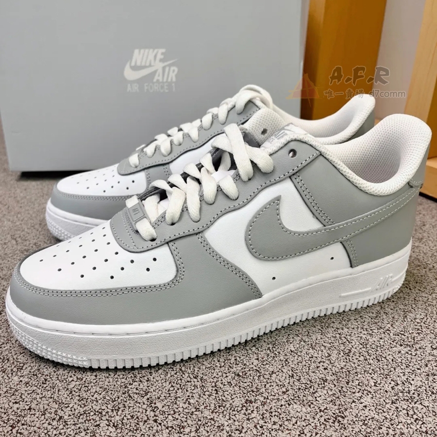 Nike Air Force 1 AF1 White Grey 灰 灰白 白灰 休閒鞋 男鞋 女鞋 FD9763-101