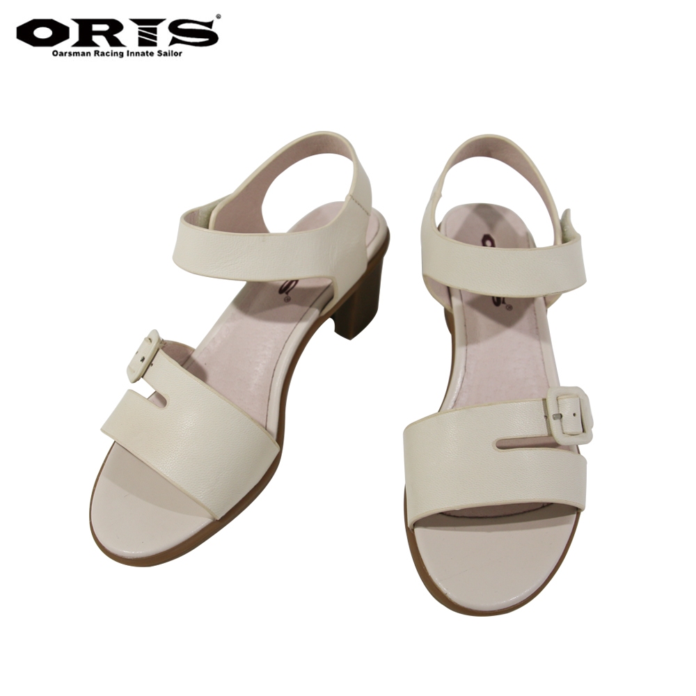 零碼特價 ORIS 羊皮高跟涼鞋-白-S3452N15
