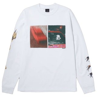 【HUF】A11900 RED MEANS GO L/S TEE 長T (白色) 化學原宿