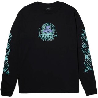 【HUF】A12100 BENCHIN' L/S TEE 長T (黑色) 化學原宿