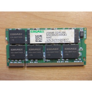 NR筆記型電腦記憶體- KINGMAX DDR2 266 256MB 直購價50