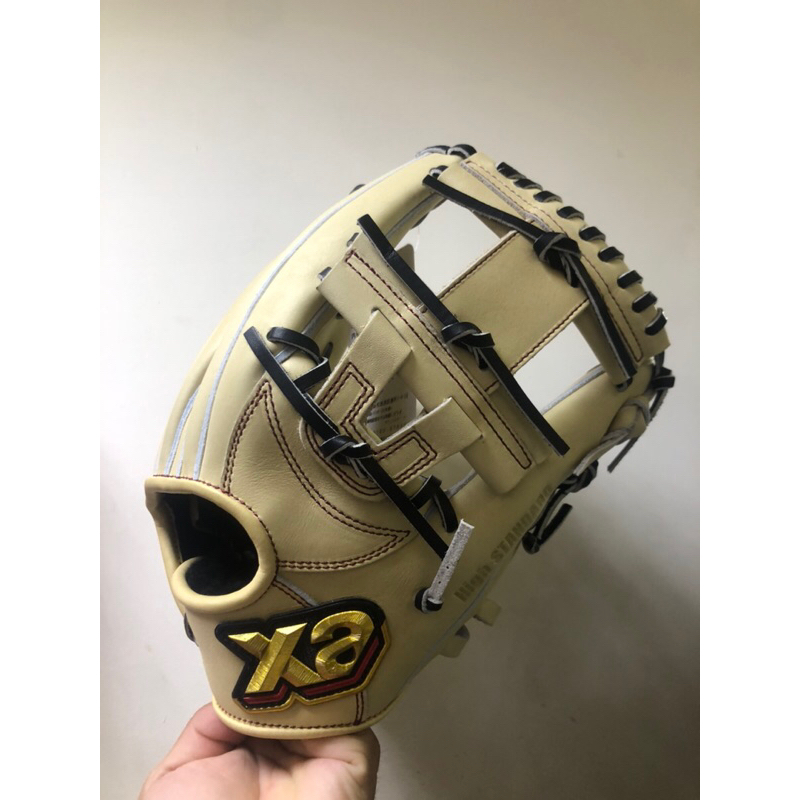 XA XANAX 硬式棒球 日本製 內野手套 奶油色 類工字檔 斜標 TRUST BHG22GS1T 附手套箱、手套袋