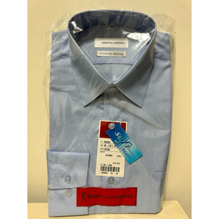 《ROBERTA諾貝達》台灣製 職場型男防皺長袖襯衫RDE53 40藍