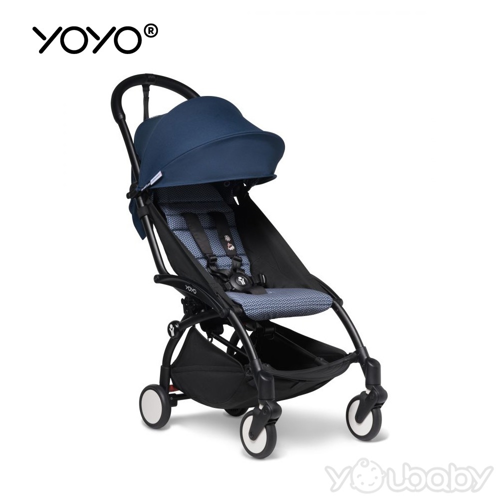 Stokke® YOYO® 輕量型嬰兒推車 6+ 推車組合【法航藍】(含車架) /嬰兒推車
