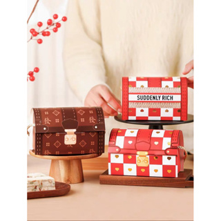 雪花酥禮盒、牛軋糖禮盒、小餅乾禮盒、各式小甜點包裝盒。