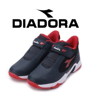 DIADORA 男童 魔鬼氈 寬楦 吸震緩衝 耐磨防滑專業籃球鞋 藍黑紅 DA 3083 大童鞋