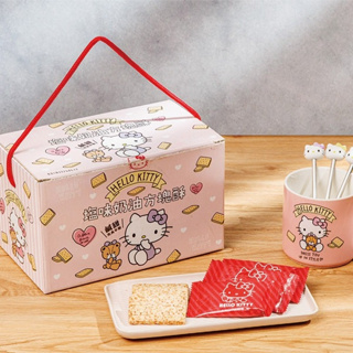 Hello Kitty奶油方塊酥-馬克杯攪拌棒禮盒