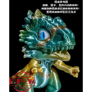 有趣 靈活 可活動 恐龍 火盜龍 派洛克斯 多色系列 3D客製 療癒 可動 模型 玩具 禮物 臺灣製造 臺灣出貨