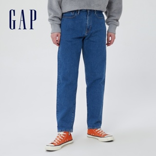 Gap 男裝 寬鬆錐形牛仔褲 輕透氣系列-藍色(695968)