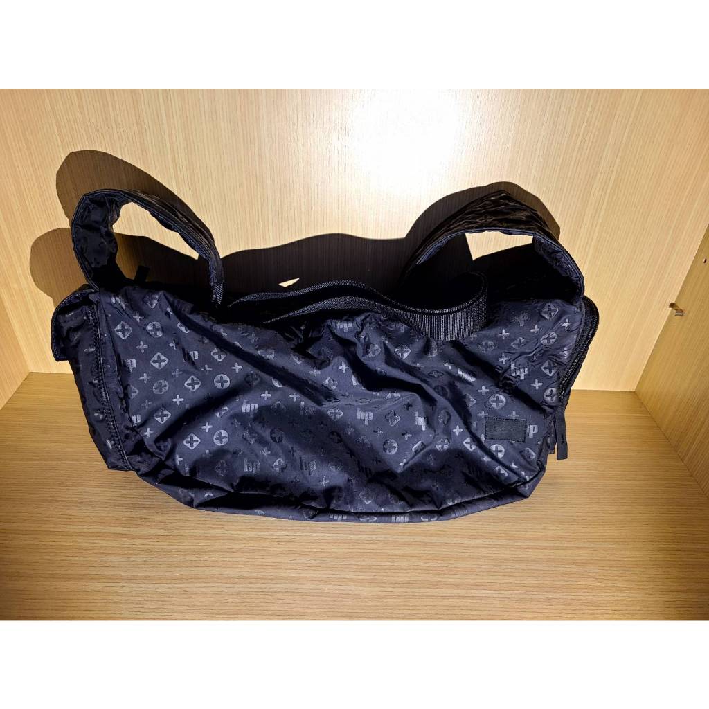 Head Porter Black Beauty monogram Zip Shoulder Bag(L) 側背、蠶豆包