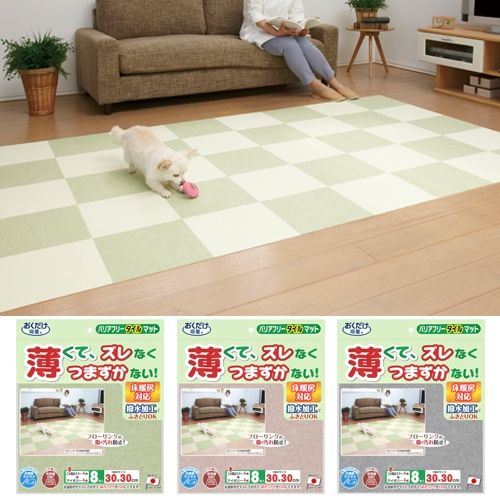 SANKO 代理公司貨 日本製 厚度3mm 地墊 寵物地墊 防滑墊 寵物 止滑 地毯 吸附式 免膠 巧拼 防潑水