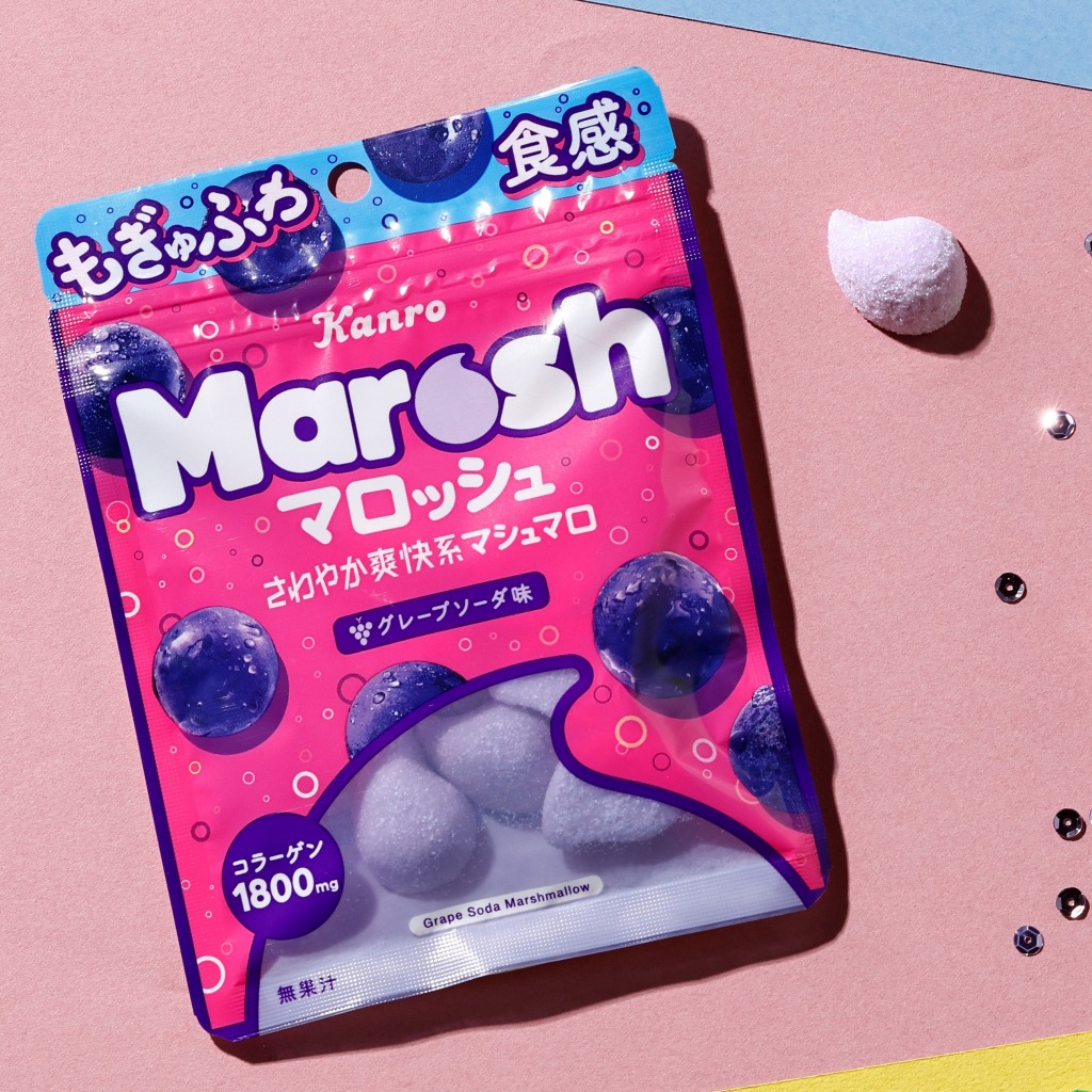 【Kanro甘樂】Marosh軟糖-葡萄汽水口味 6包/組