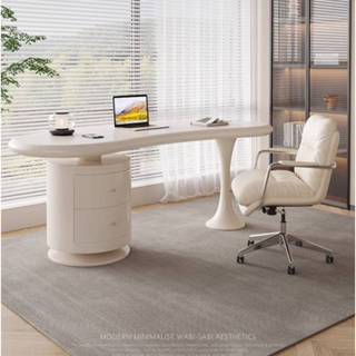 奶油風 書桌 法式 辦公桌 電腦桌 電競桌 米白 E1 環保板材