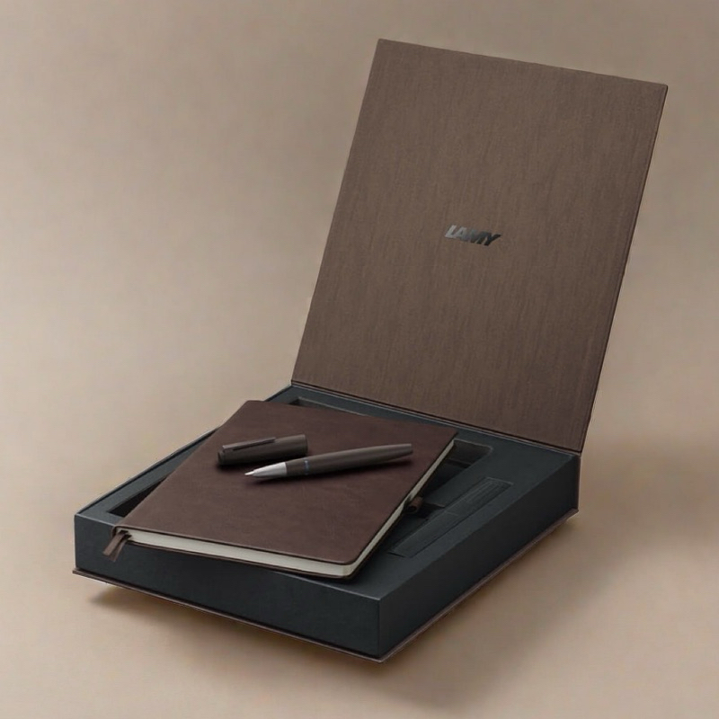 【古今鋼筆】限時55折🔥LAMY 2000 凌美 01 BROWN 深棕色55週年紀念 14K金 玻璃纖維 鋼筆禮盒