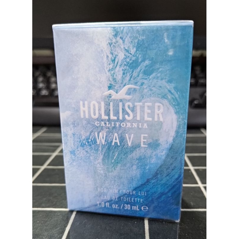 全新 Hollister Wave 加州海浪 男性淡香水 30ML EDT 外膜瑕疵 有中文標