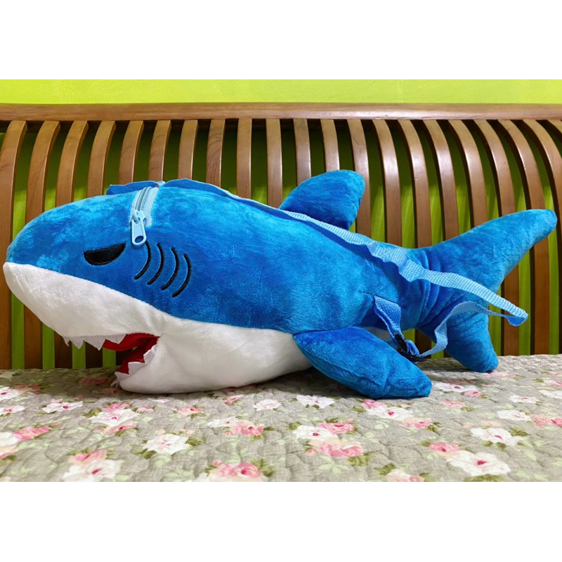 【全新】鯊魚後背包🦈虎頭鯊雙肩包 大鯊魚娃娃 造型後背包