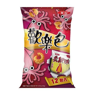 華元歡樂包-真魷味紅燒口味12包/ 袋（期限2024/10/26）
