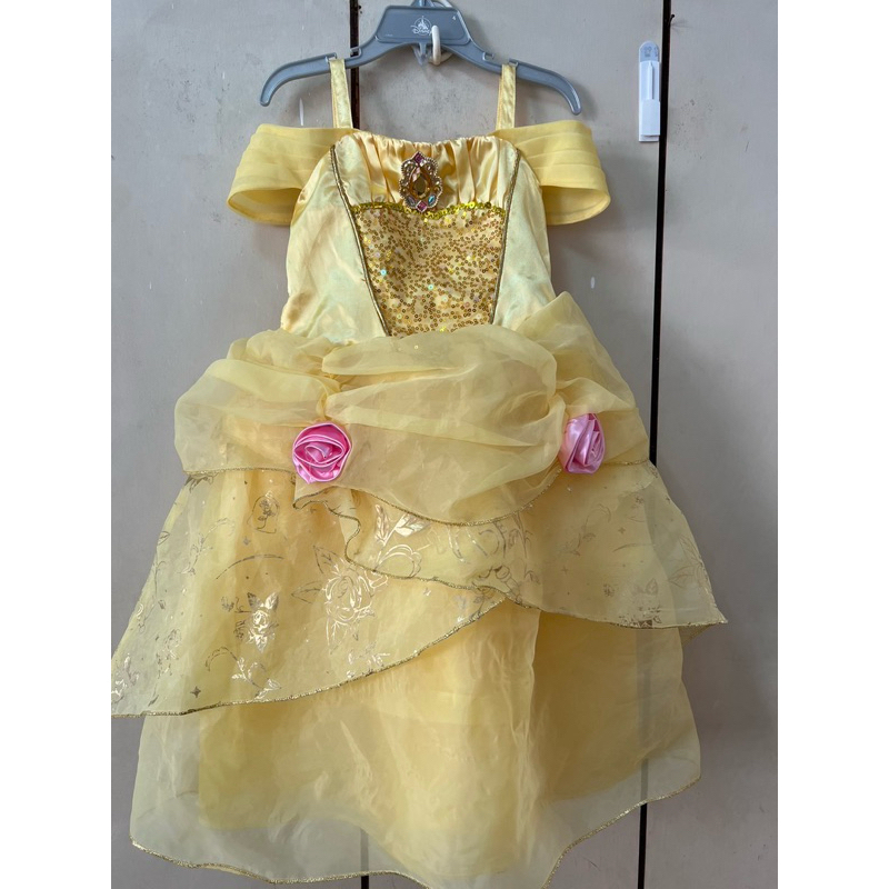 近全新 美國🇺🇸 迪士尼 Disney 女童 貝兒公主 造型服裝 禮服 洋裝4T