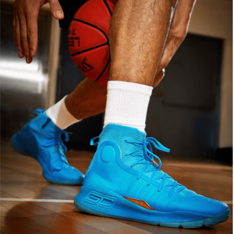 S.G UNDER ARMOUR CURRY 4 RETRO 1298306-404 暗海軍藍 咖哩 高筒 籃球鞋 男鞋