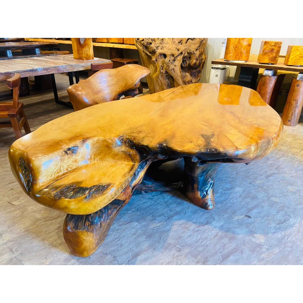 台灣黃檜 原木桌 泡茶桌