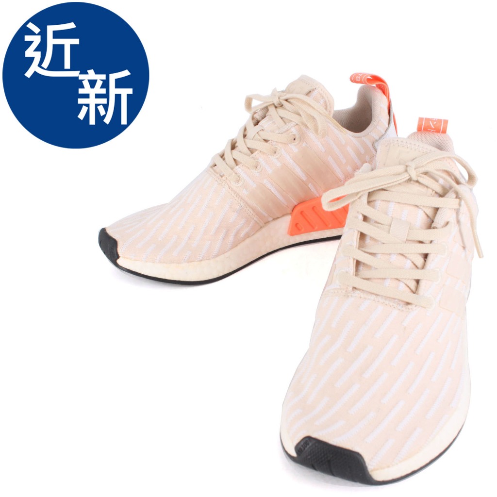 金卡價2384 近新 adidas NMD R2 BA7260 粉橘休閒運動慢跑鞋 509900000696  04