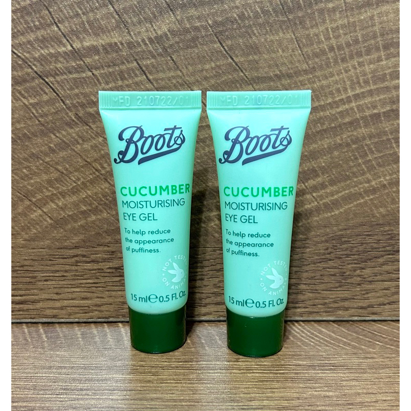（現貨 ）🇹🇭 泰國代購BOOTS小黃瓜清涼眼膠眼霜15ml 攜帶型 舒緩保濕補水