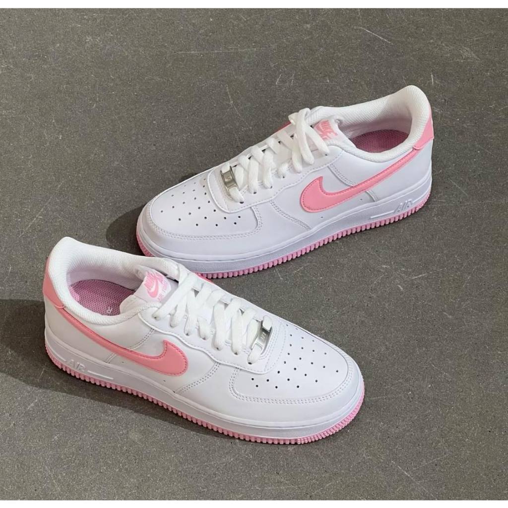 ✤ NIC_Sneakers ✤NIKE AIR FORCE 1 07 白粉紅 粉紅豹 AF1 FJ4146-101