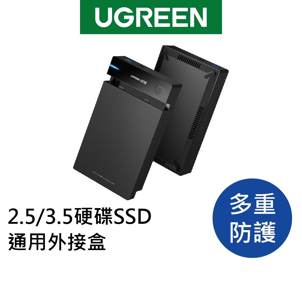 [拆封新品] 綠聯 2.5/3.5硬碟SSD通用外接盒