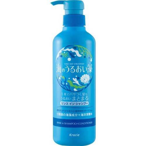 日本製 Kracie 潤澤海藻 保濕護理洗髮乳 490ml~含潤絲成分