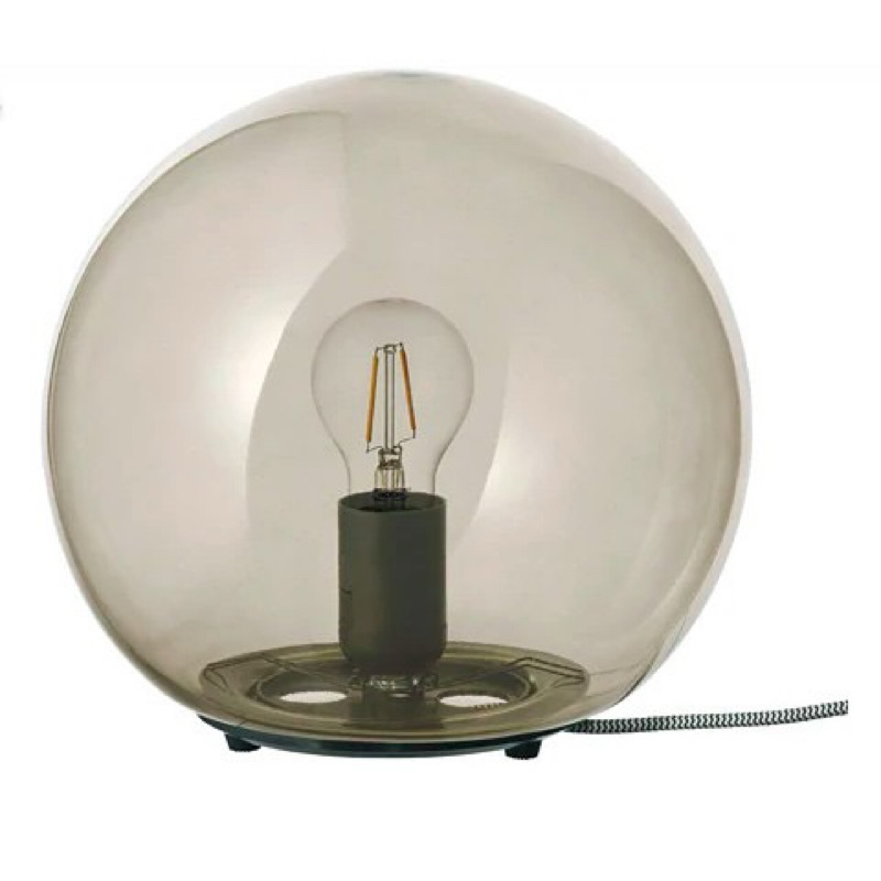 ikea FADO 透明 球型圓桌燈 夜燈(含燈泡)