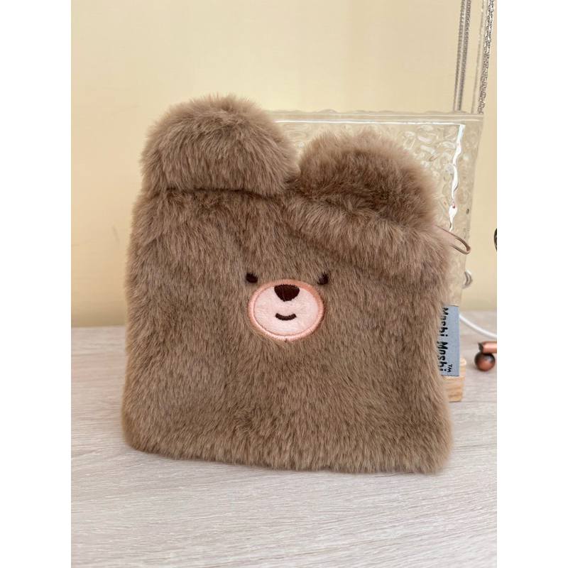 全新✨文創品牌Moshi Moshi小包 毛料超級軟超好摸 熊熊有夠可愛🐻