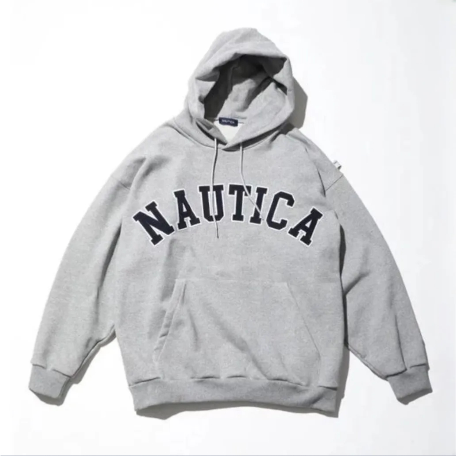 【現貨】NAUTICA Arch Logo Sweat Hoodie 2.2 寬版連帽Tee 大LOGO 重磅帽T 男女