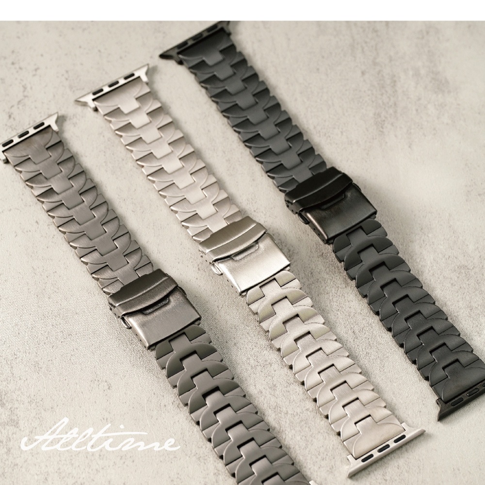 【太空金屬-鈦Ti】沛納海半切圓鈦合金 Apple watch通用錶帶 Ultra S11 S10 S9 S8 S7